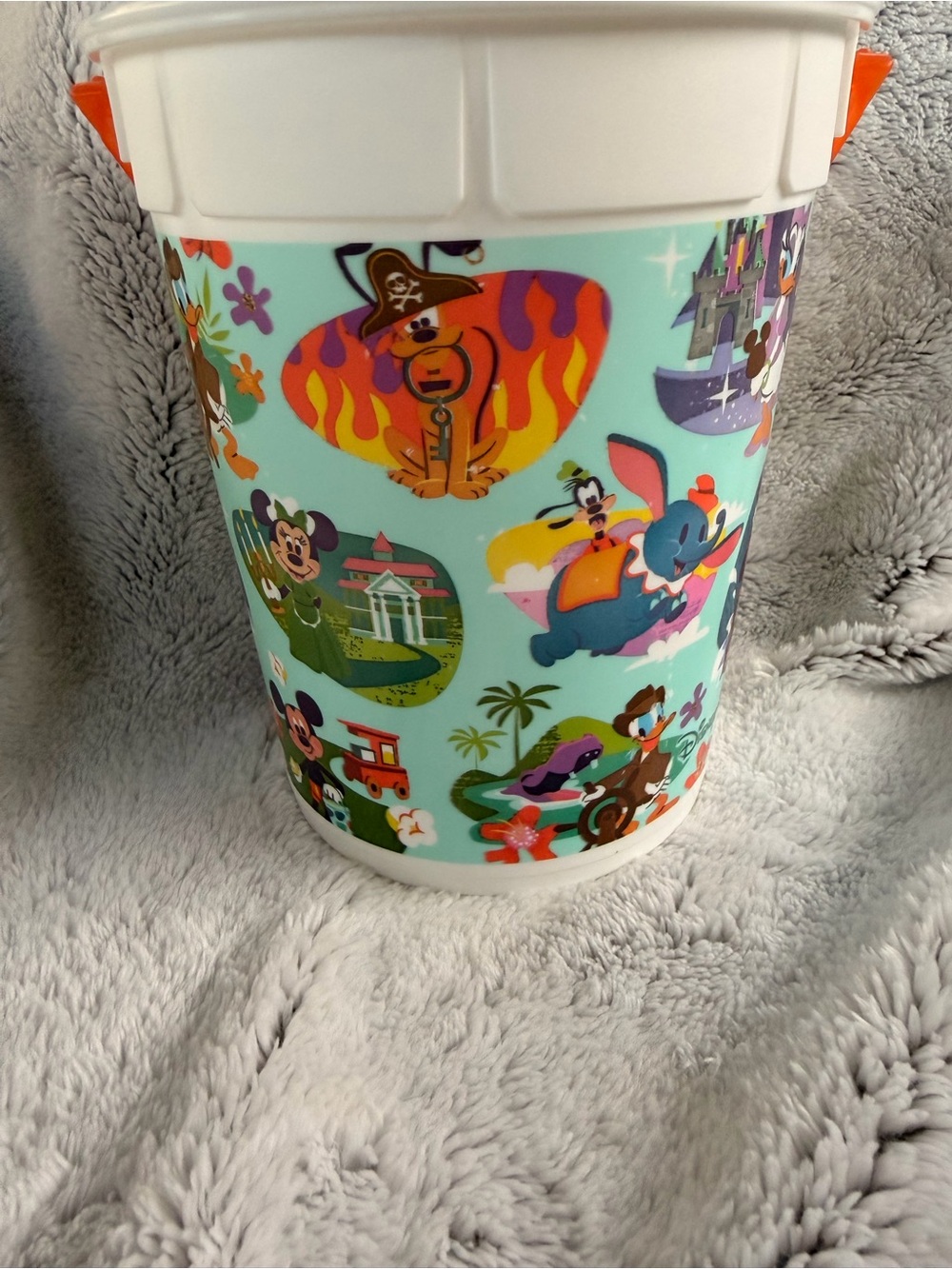 Disney-Themed Party Bucket with Orange Handle